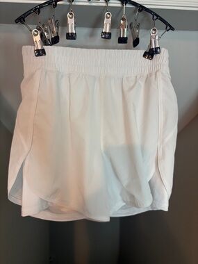 Women’s Avia White Athletic Shorts with Elastic Waist